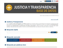 Tablet Screenshot of justiciaytransparencia.pe